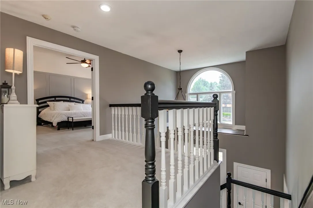 Spacious 2nd floor landing with view of entrance to Master Bedroom