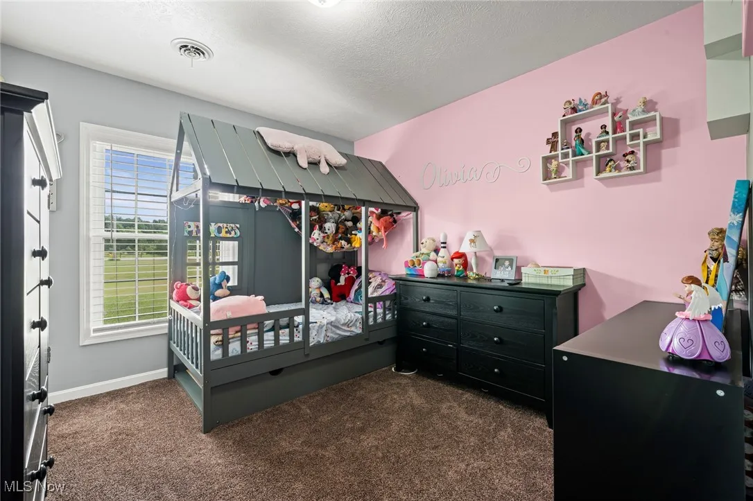 Carpeted bedroom