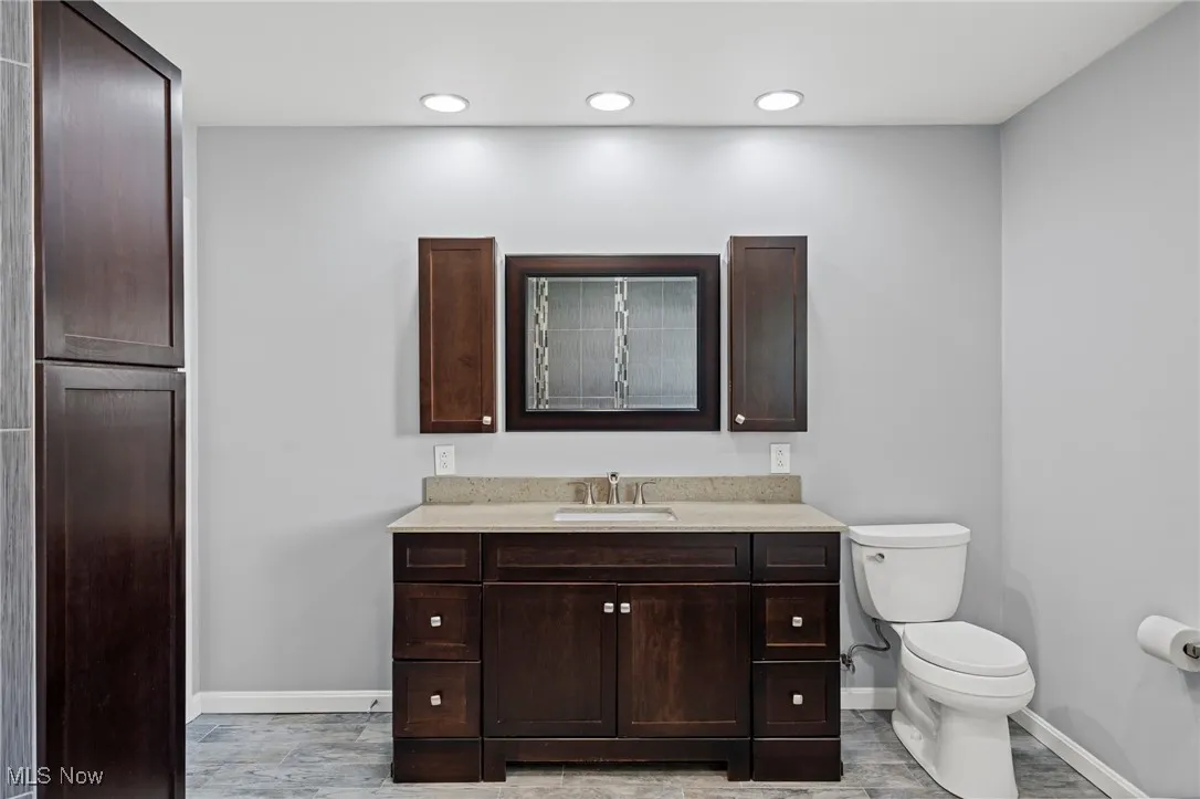 Master Bathroom featuring vanity and toilet