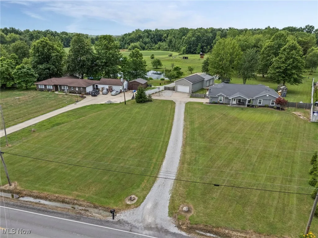 View from above of property