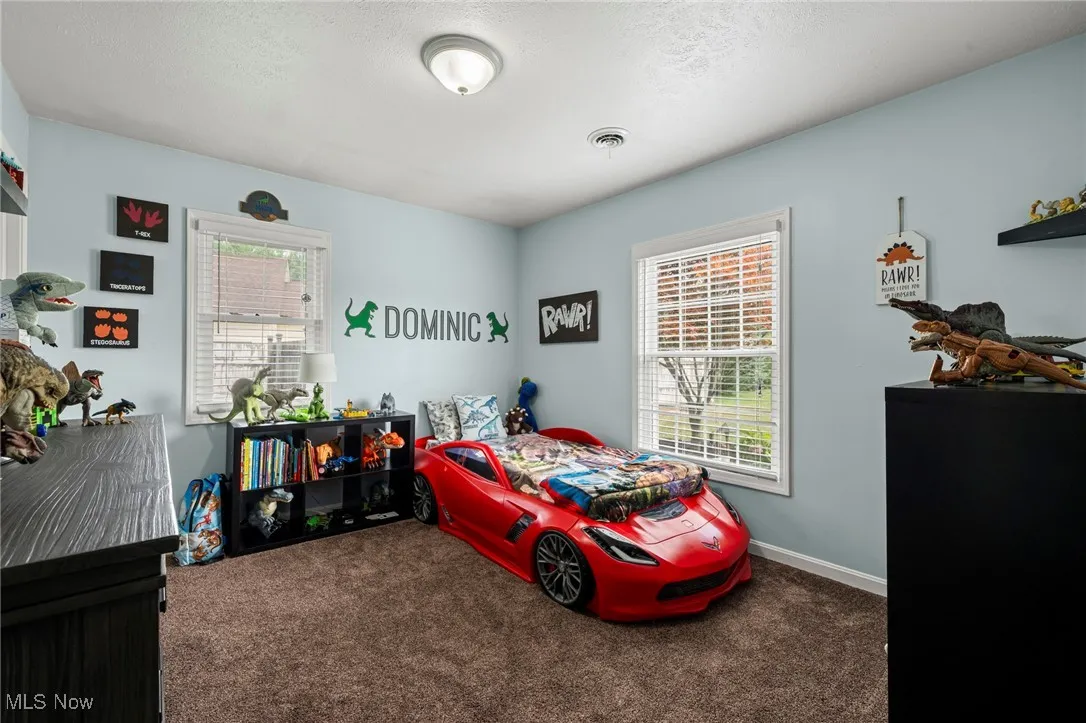 Carpeted bedroom