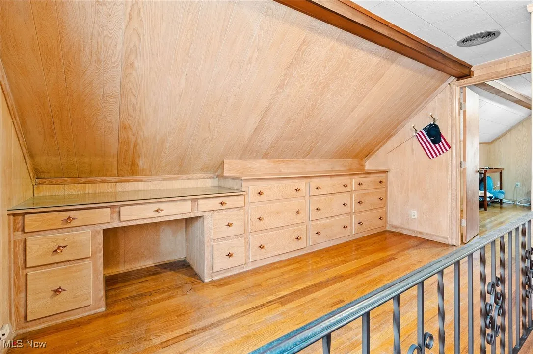 Built-in Desk or make-up vanity oof preferred on the 2nd floor just outside the Primary Bedroom Suite
