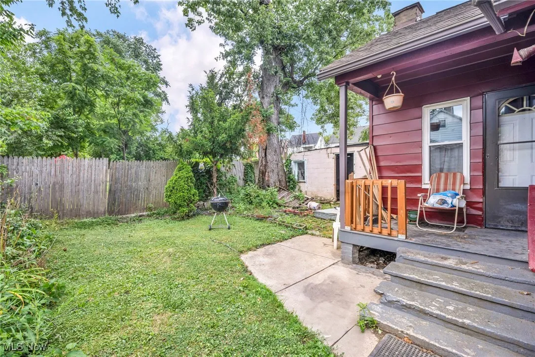 View of yard featuring a deck