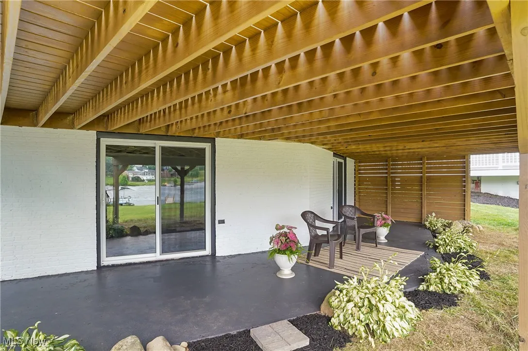 View of patio