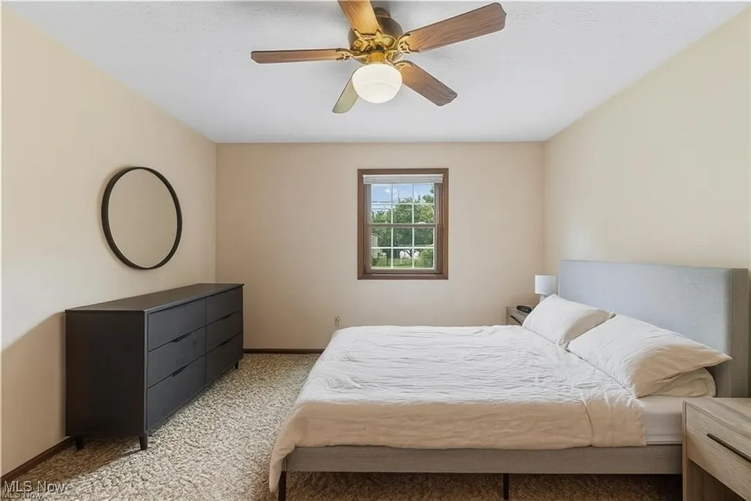 Virtually staged bedroom