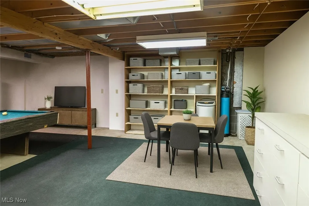 Virtually staged basement