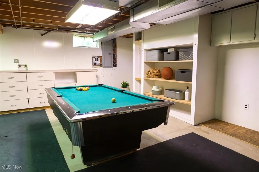 Virtually staged basement