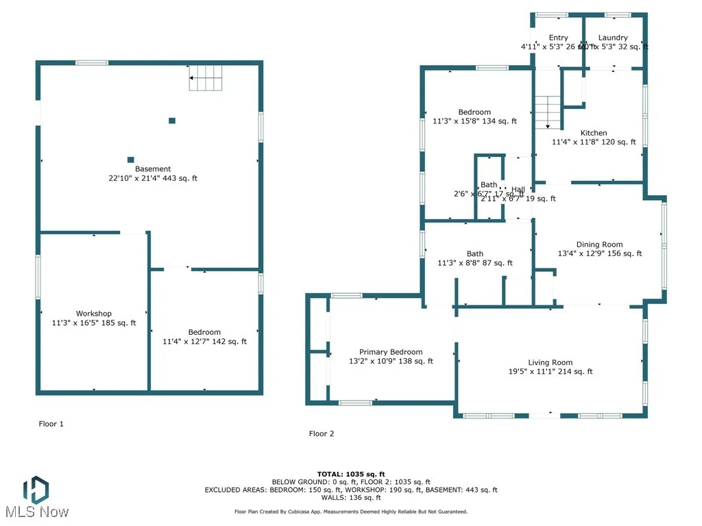 View of floor plan / room layout