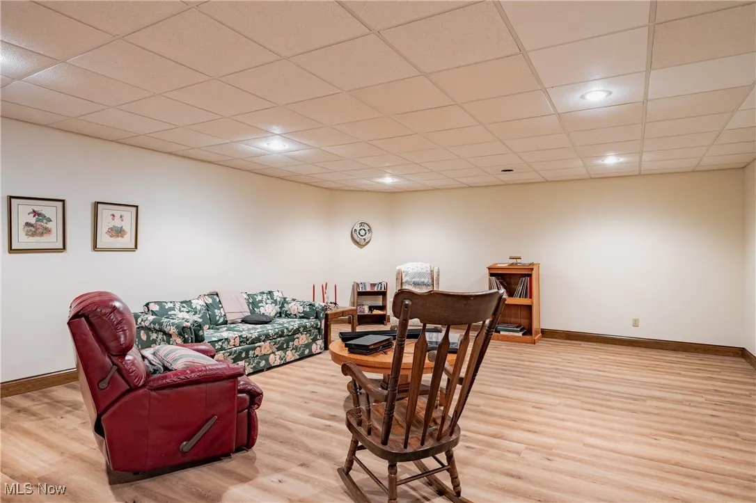 Lower level Media room is 19x26 with insulated walls for noise reduction.