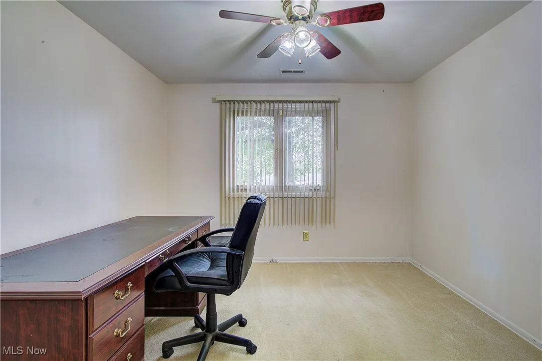 Bedroom 3 with comfort adding ceiling fan.