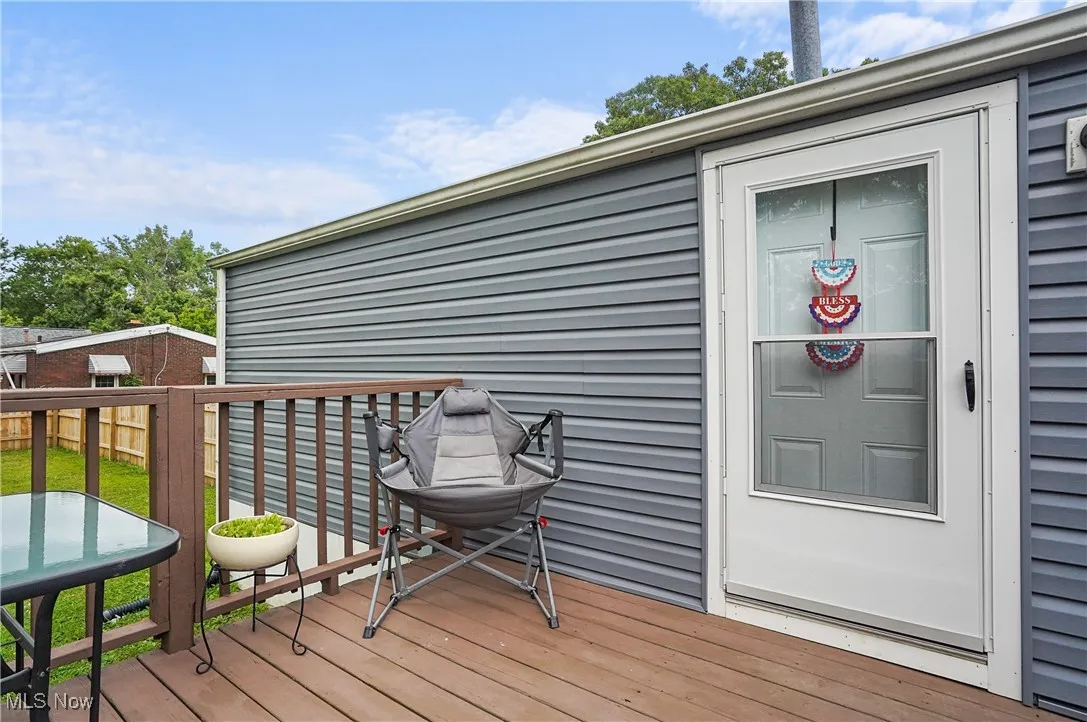 View of deck