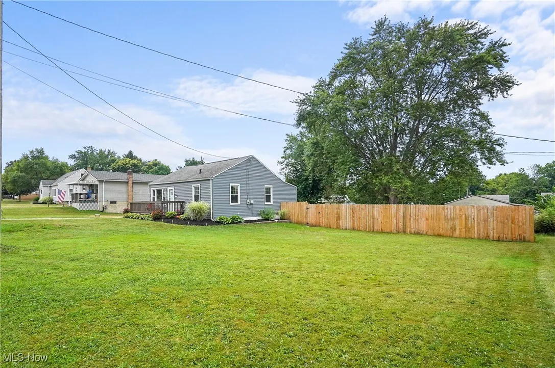 View of yard featuring a deck