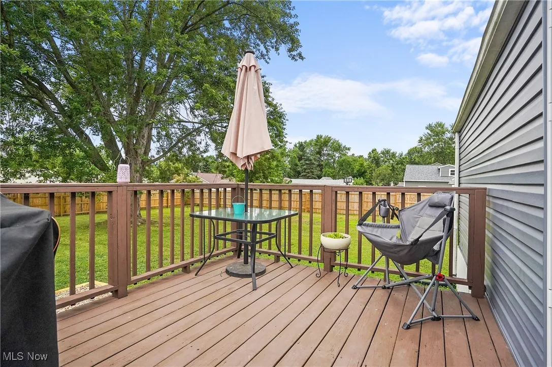 Deck with a yard