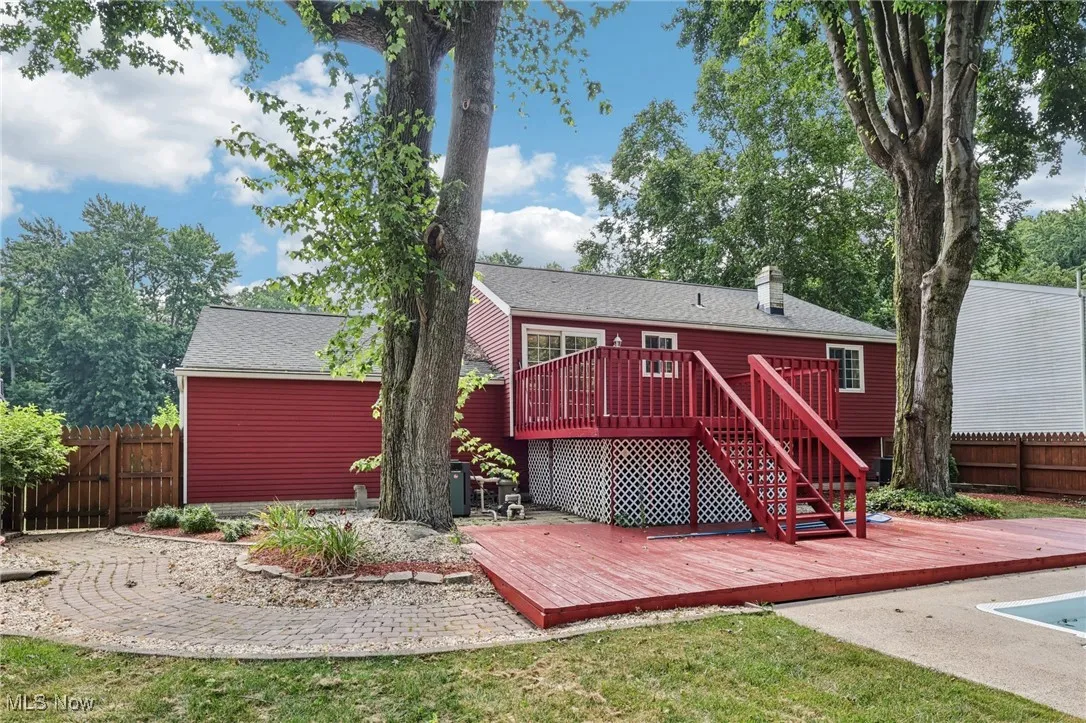two level deck with storage under upper deck