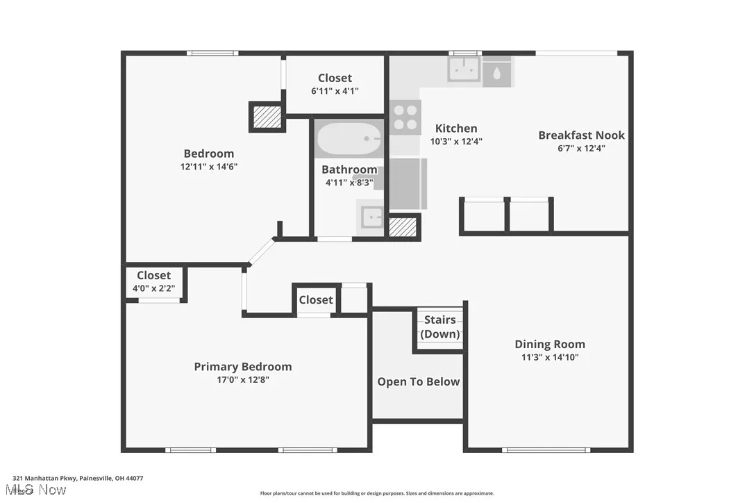 View of home floor plan upper level
