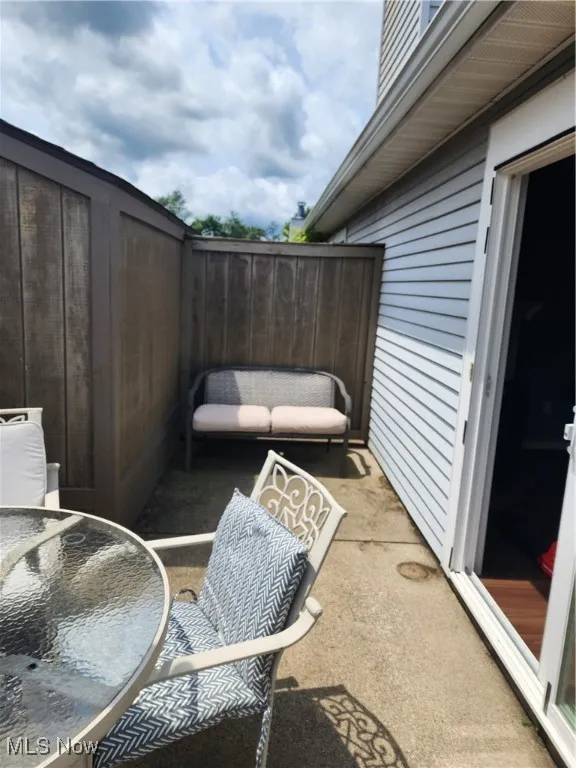 View of patio