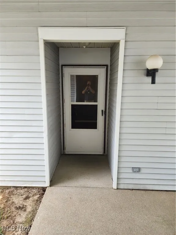 View of exterior entry