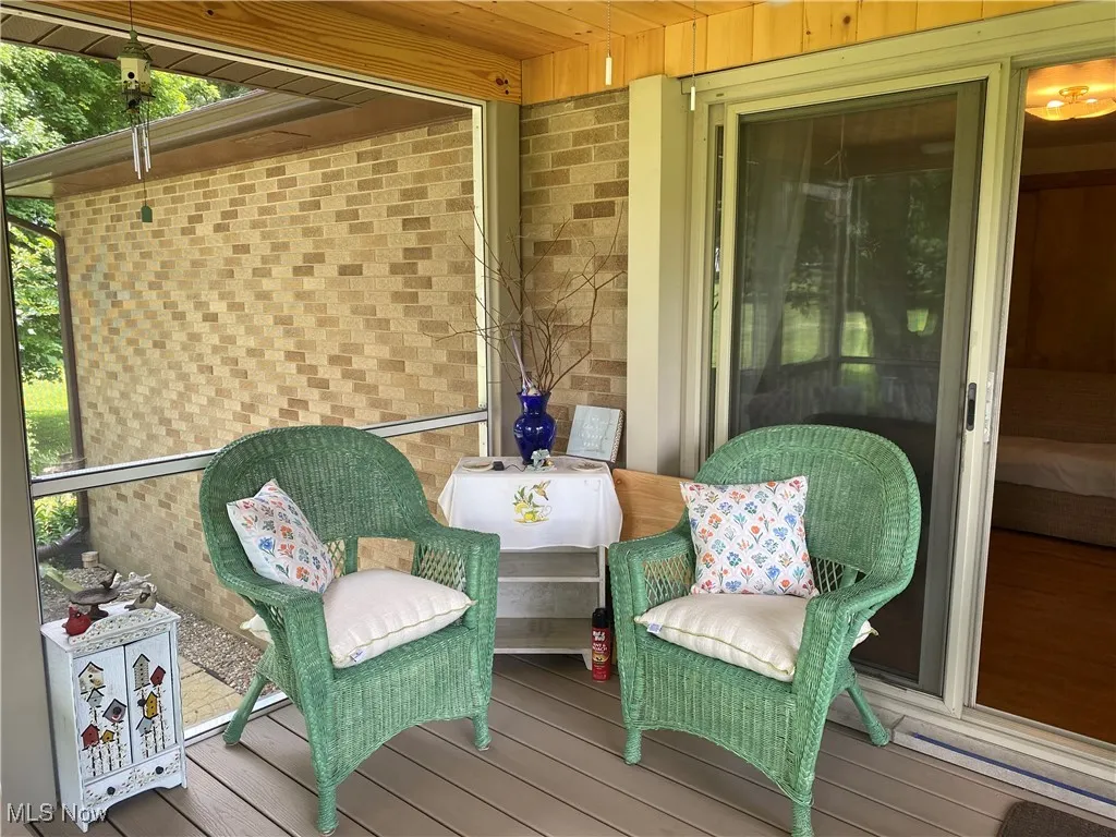 View of deck