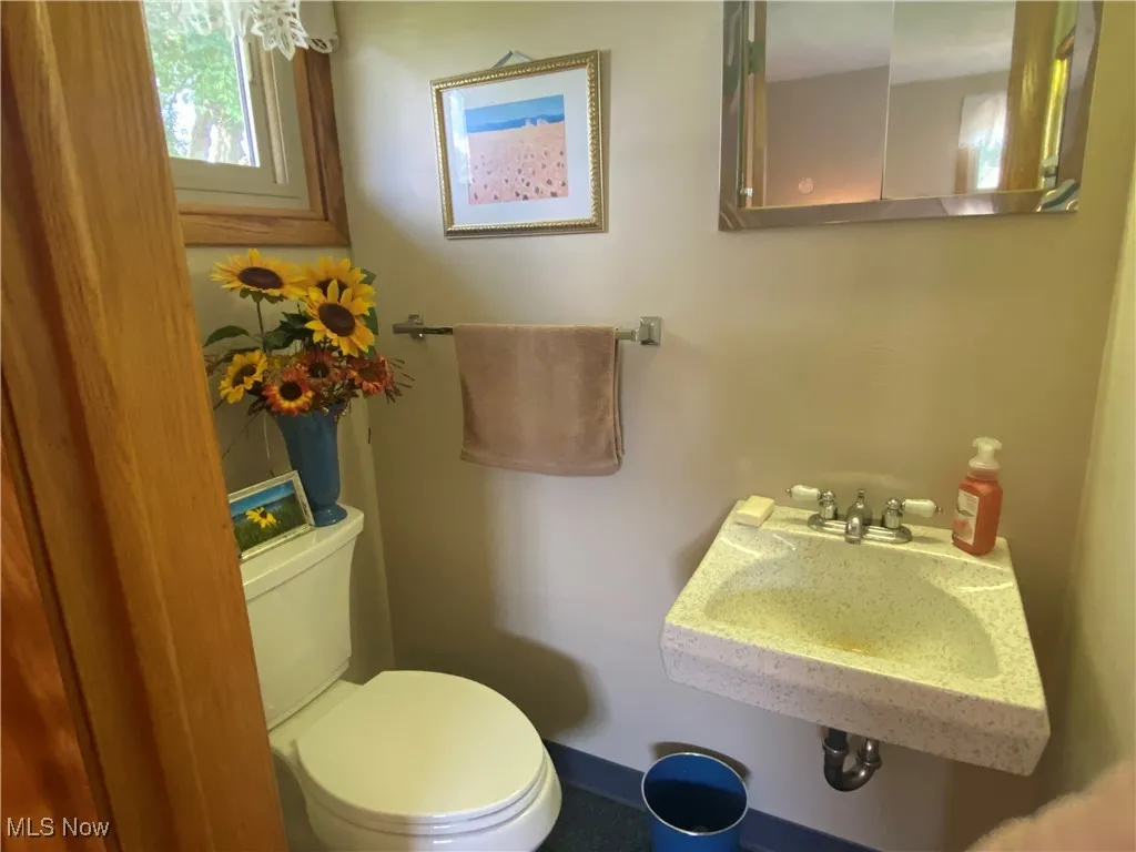 Half bathroom featuring toilet