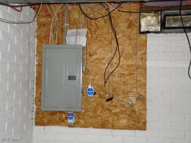 Utility room featuring electric panel