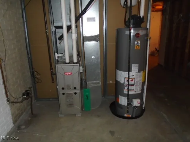 Utilities with water heater and heating unit