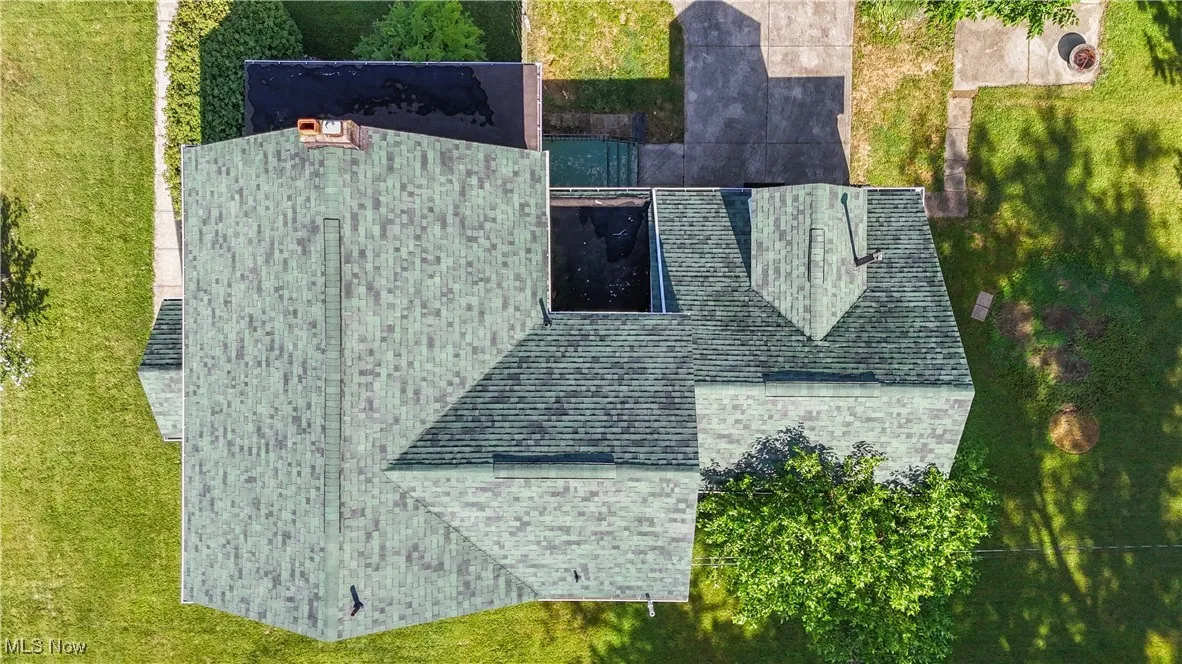 View from above of property