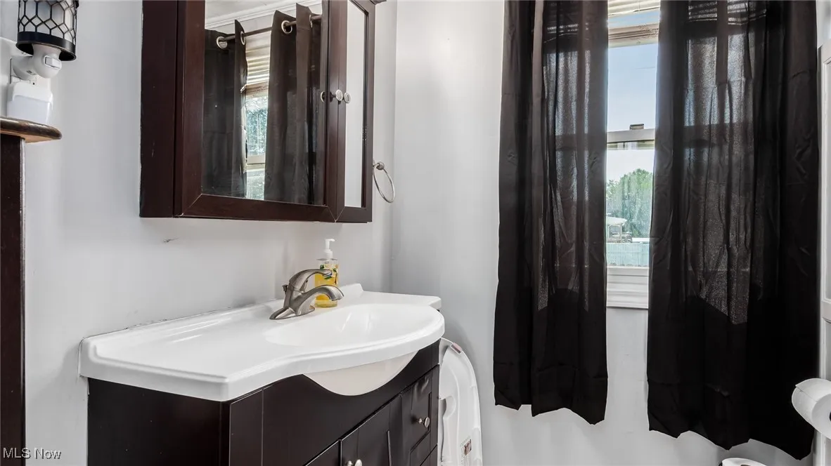 Bathroom featuring vanity