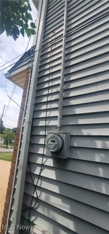 Exterior view of electric meter
