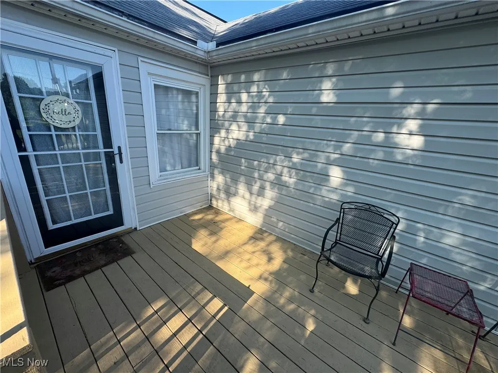 View of wooden terrace