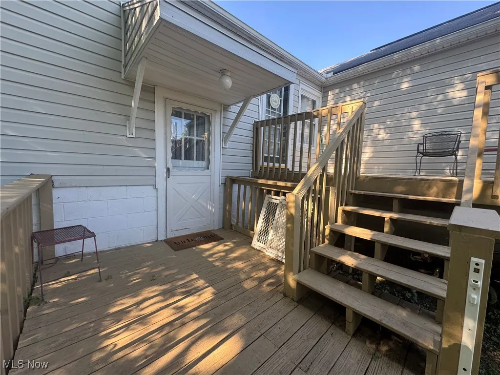View of deck