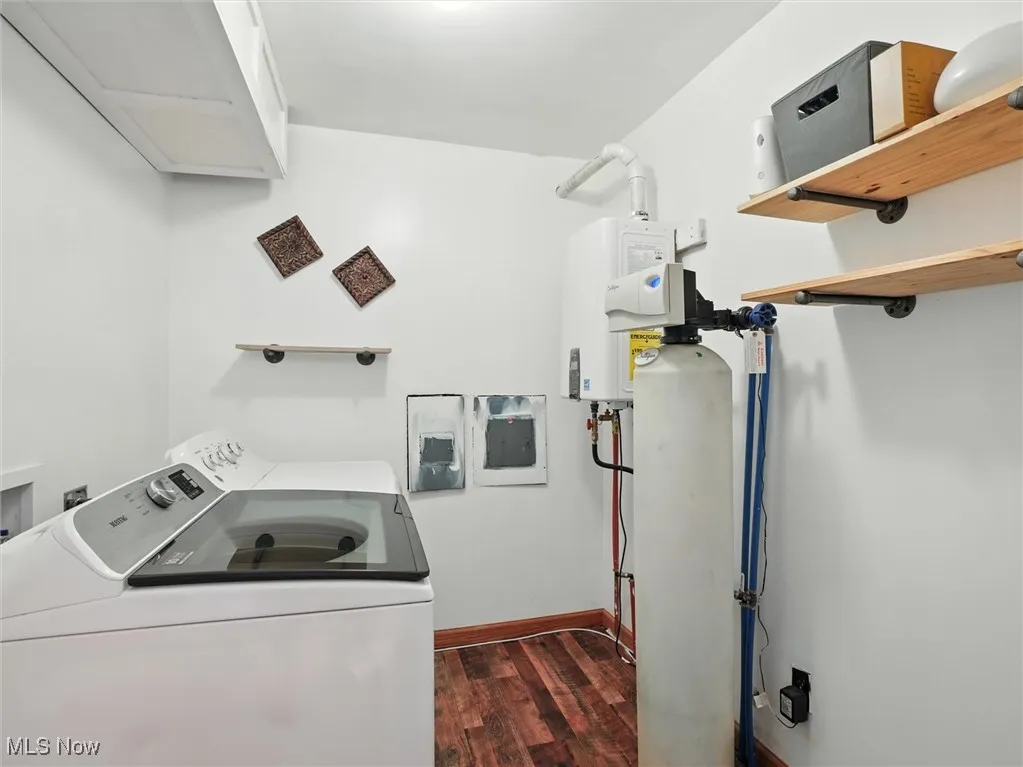 Laundry room w/new on demand hot water system