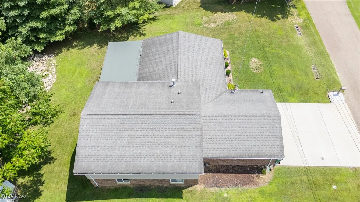 View from above of property