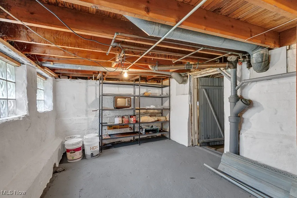 View of basement