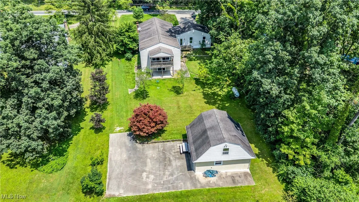 View from above of property
