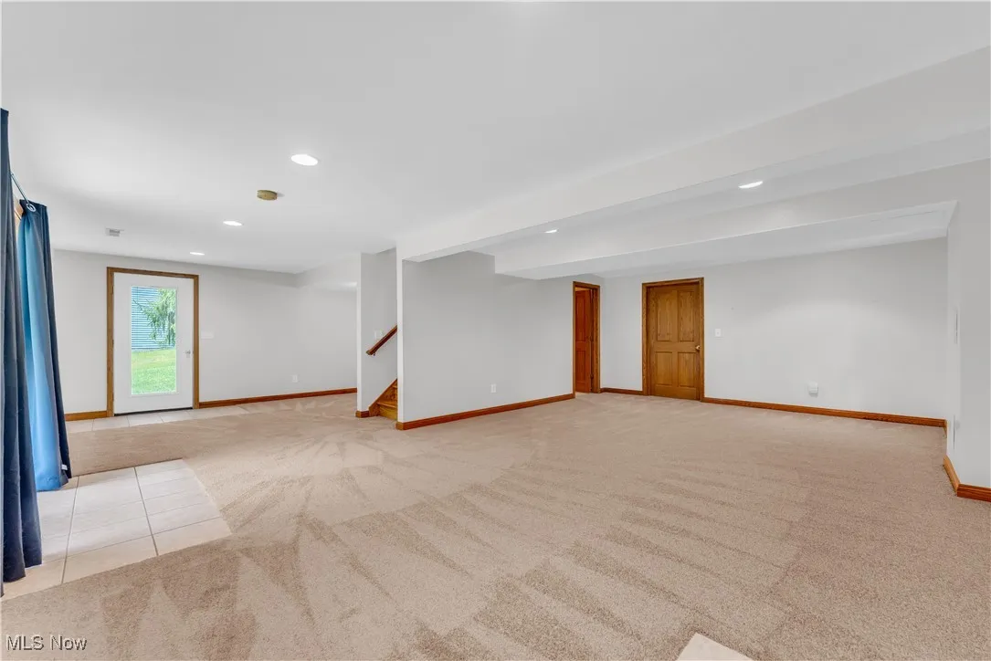 Walk out lower level room