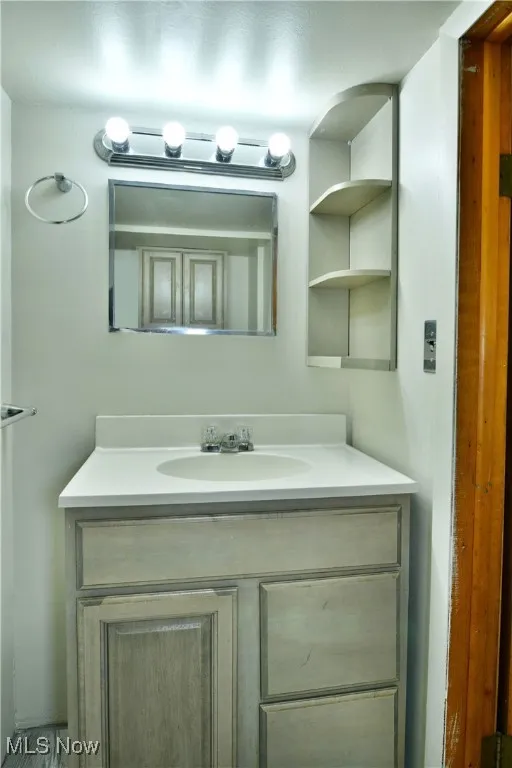 Bathroom featuring vanity