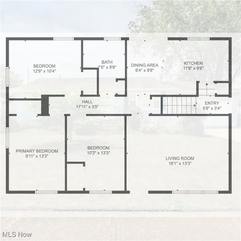 View of room layout