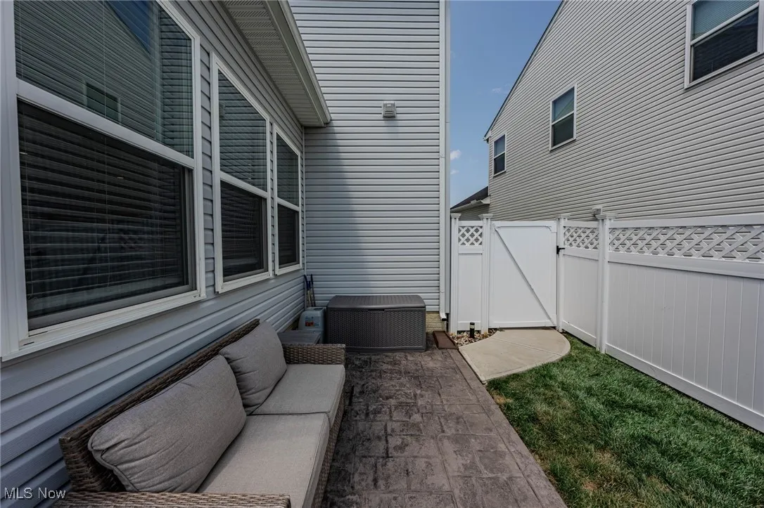 View of patio / terrace with a gate