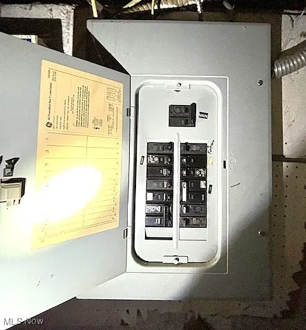 Utility room with electric panel