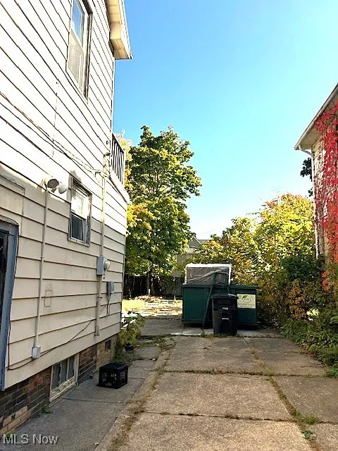 View of property exterior with a patio area