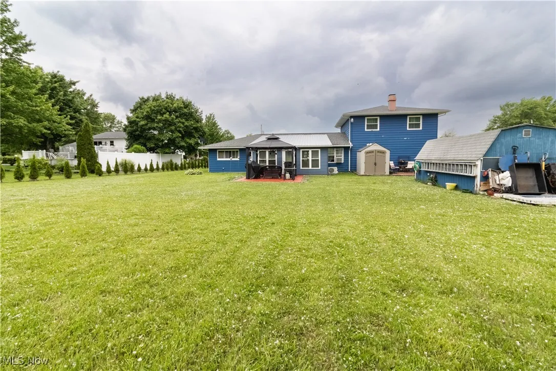 Large backyard