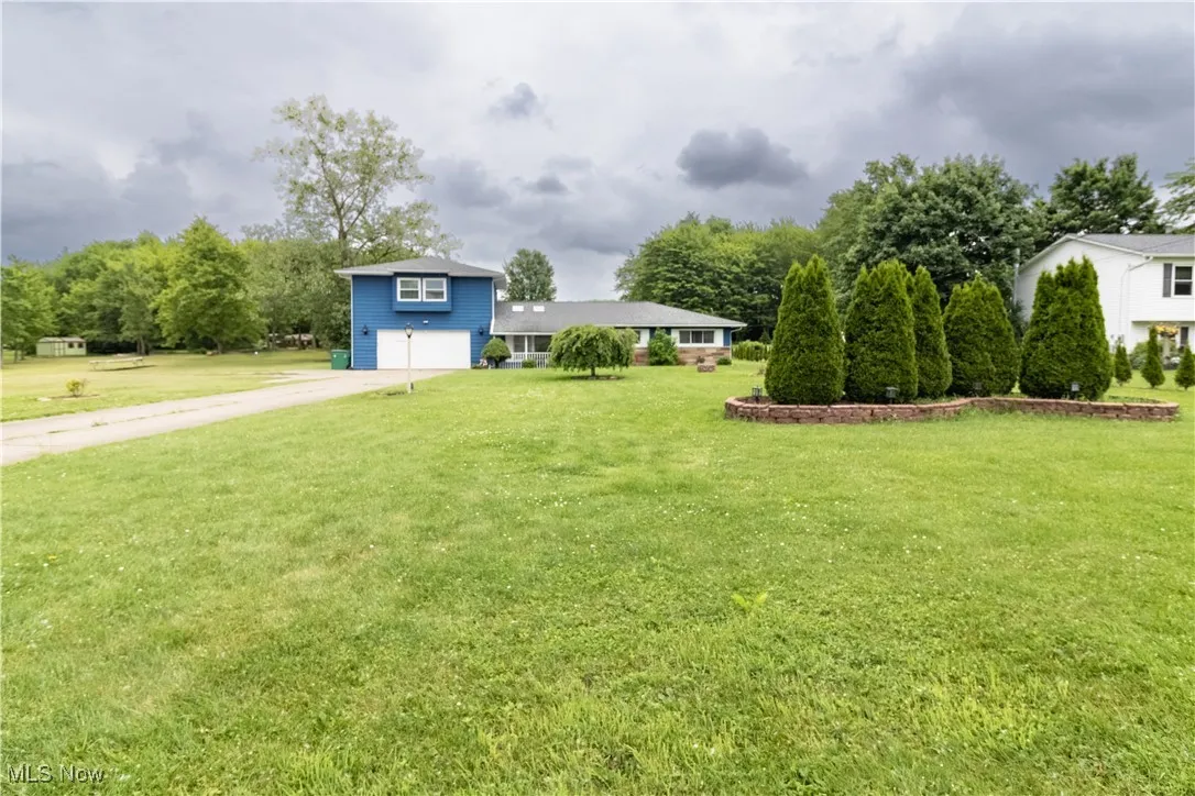 View of the front lawn