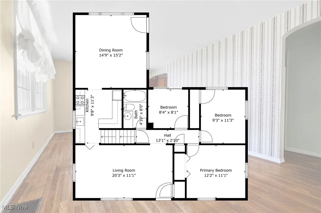 View of room layout