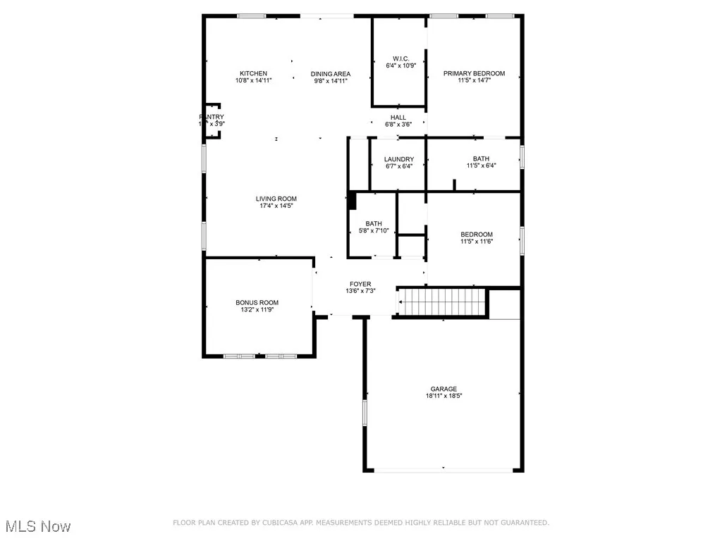 View of room layout