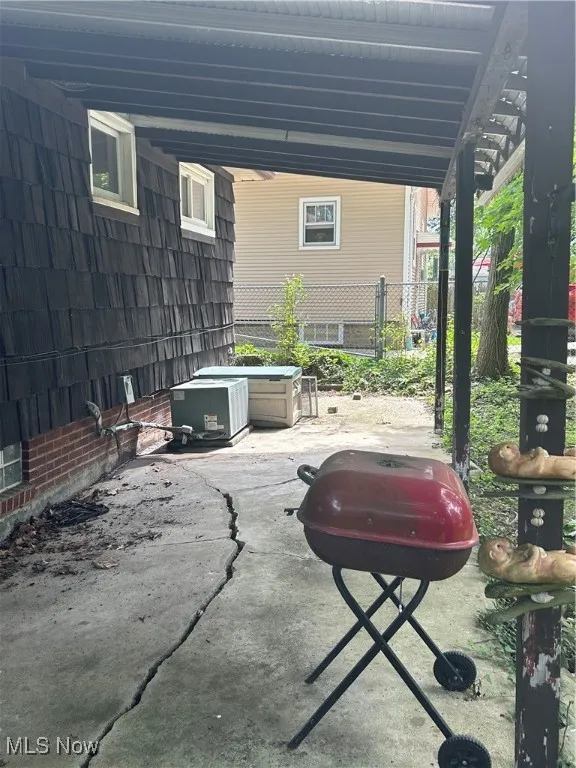 View of patio / terrace featuring a grill