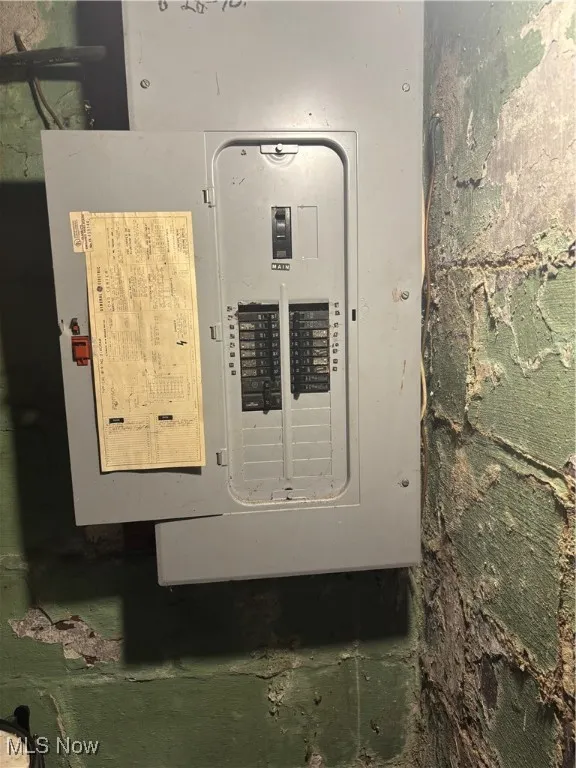 Utility room with electric panel