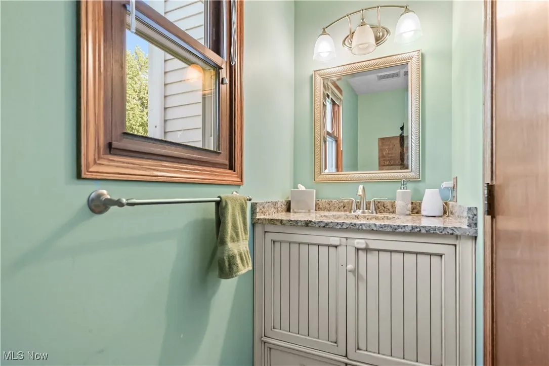 Bathroom featuring vanity