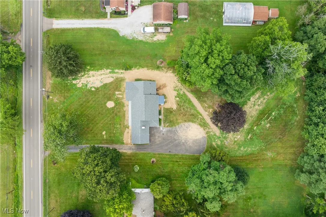 Aerial view of property's location