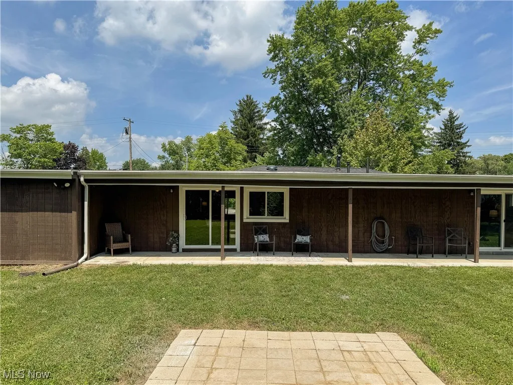 back yard covered patio space