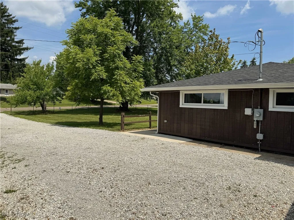 side of the home.